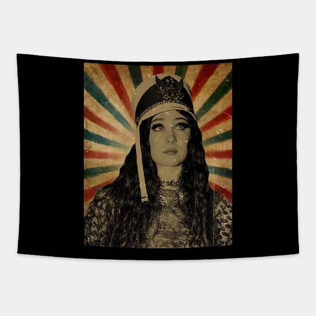 Chappell Roan -  - Photo Vintage Retro Look Fan Design Tapestry by Janji Joni