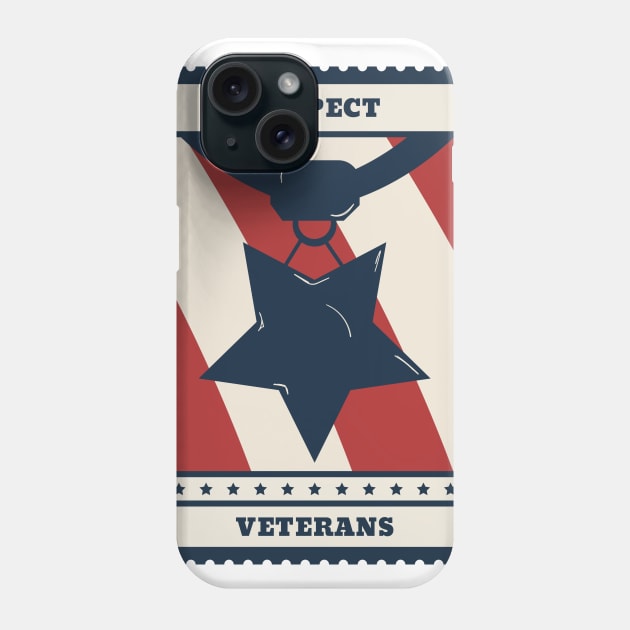 Respect Veterans Phone Case by Aim For The Face