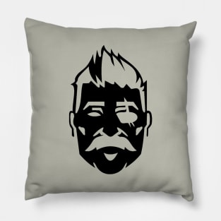 Fuse Icon Black Pillow