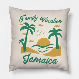 Family Vacation Jamaica Pillow