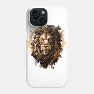 Lion Portrait Animal Painting Wildlife Outdoors Adventure Phone Case