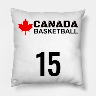 Canada Basketball Number 15 Design Gift Idea Pillow