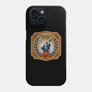 Beer league hockey girl Phone Case