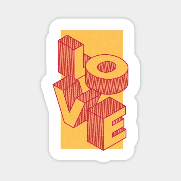 Love Modern Art Magnet by Dream the Biggest