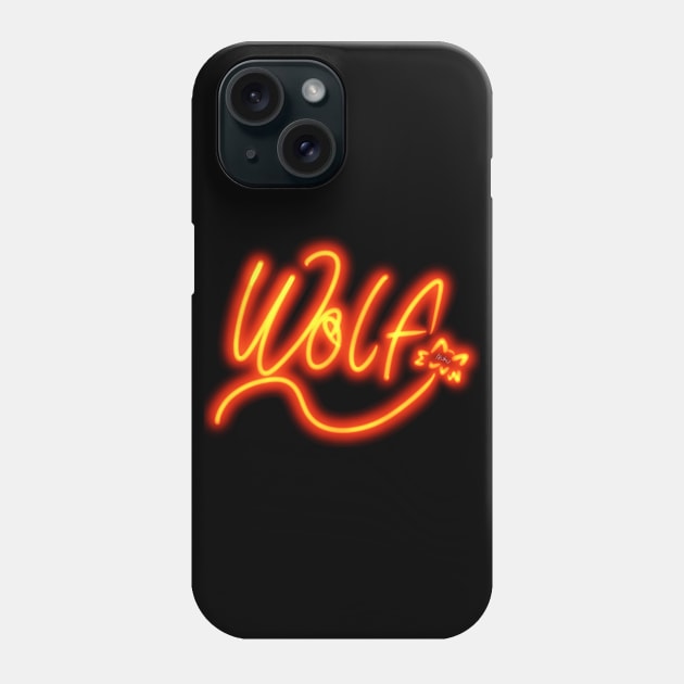 Glow Wolf Phone Case by Wolfgon Designs