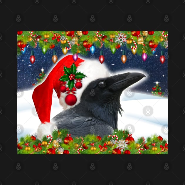 CHRISTMAS SANTA RAVEN FUN!;) by SquishyTees Galore!