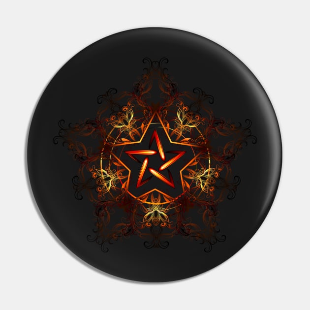 Mystical fiery star ( Wiccan Fire Pentagram ) Pin by Blackmoon9