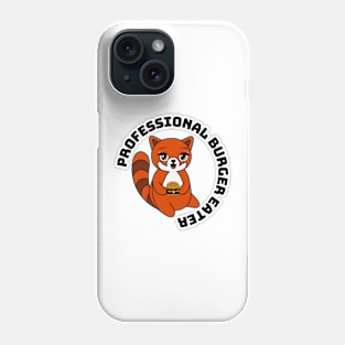 Red Panda Burger Eater Phone Case