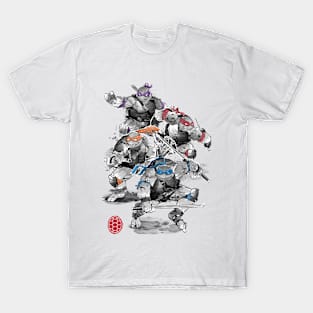 Ninja turtle TMNT black and white ink for adult Essential T-Shirt for Sale  by juhotuhoo