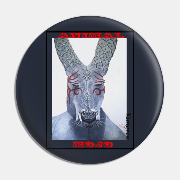 Kangaroo Mojo Pin by John H Lynch Artwork