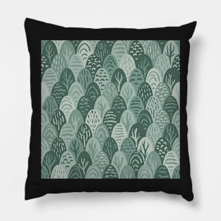 Forest and Trees Scale Repeat Pillow