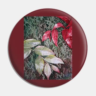 Tropical Foliage Watercolour Painting Pin