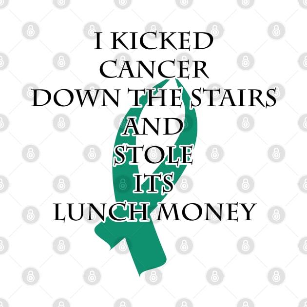 Cancer Bully (Teal Ribbon) by BlakCircleGirl