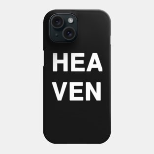 HEAVEN Typography Phone Case