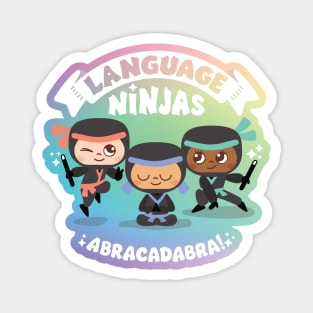 Rainbow Language Ninjas Magnet