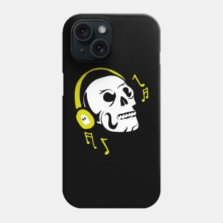 Skeleton listen to music HALLOWEEN Phone Case