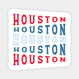 TEXT ART USA HOUSTON Magnet