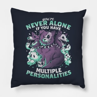 Multiple Personalities - Funny Evil Hell Dog Gift Pillow