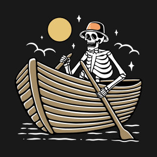 Skull Row a Boat T-Shirt