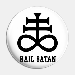 Sigil Of Leviathan Hail Satan Pin