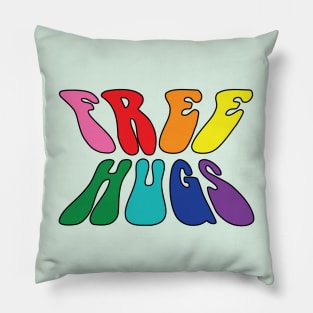 Free Rainbow Hugs Pillow