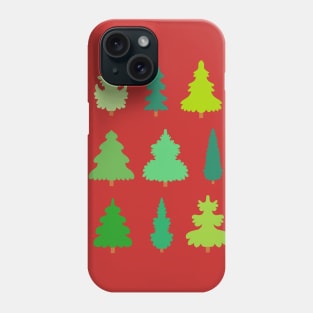 Pine trees - Merry Xmas Phone Case