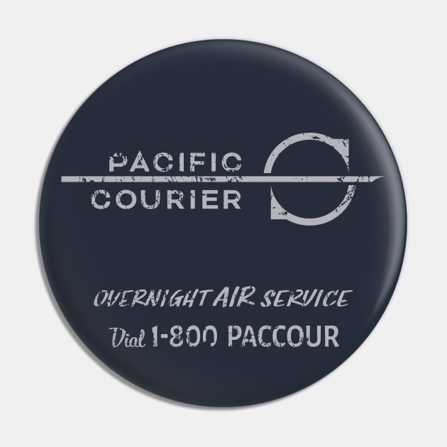 Die Hard – Pacific Courier Logo Pin by GraphicGibbon