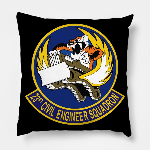 23d Civil Engineer Squadron wo Txt Pillow by twix123844