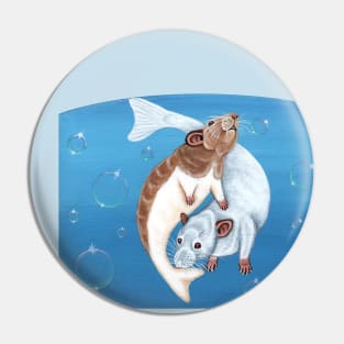 Mermaid Rats Pin