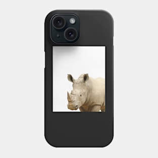 Rhinoceros print, African Safari, Nursery decor, Animal, Kids room, Modern Wall Phone Case