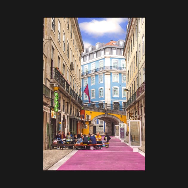 Rua cor de rosa. Pink street. Cais do Sodré. Lisbon by terezadelpilar