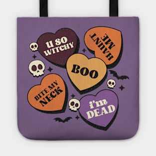 Halloween Conversation Hearts Tote