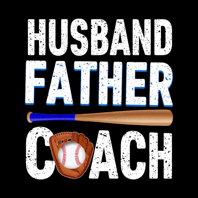 Husband Father Baseball Coach Awesome T shirt by Simpsonfft