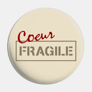 Fragile heart Pin