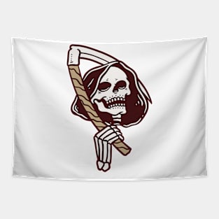 Grim Reaper Skull Tapestry