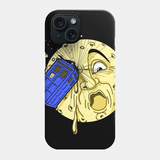 Time travel to the Moon Phone Case by karlangas