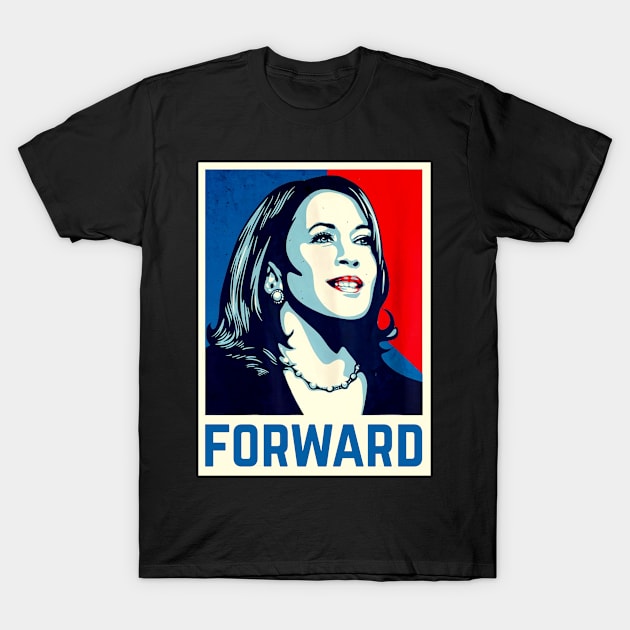 T-shirt Unisexe Kamala Harris 'Forward' Par Shepard Fairey - Modèle Gildan 5000 Classique