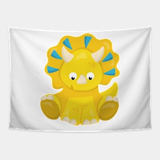 Cute Dinosaur, Baby Dinosaur, Dino, Triceratops Tapestry