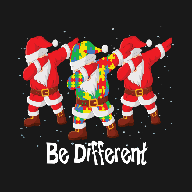 Be different Santa autism awareness christmas gift by DODG99