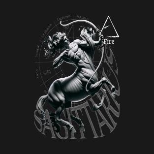 Sagittarius Archer & Fire Element T-Shirt