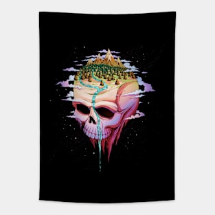 Planet Skull Tapestry