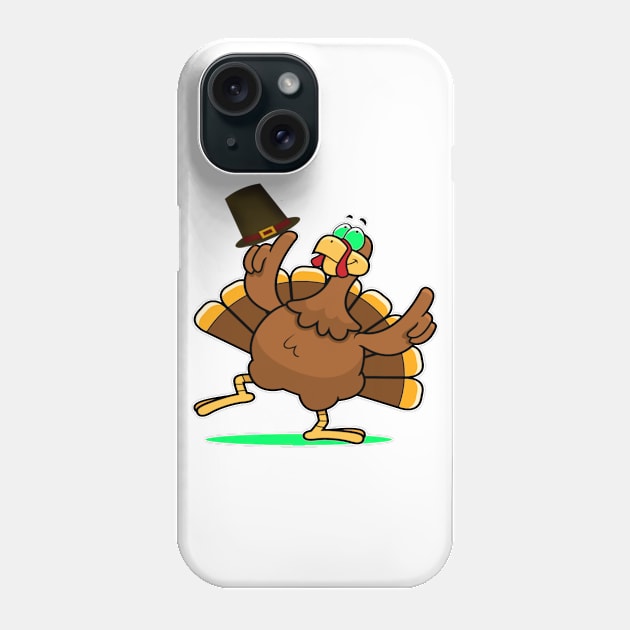 Happy ThanksGiving Turkey Day Funny Gift Phone Case by karascom