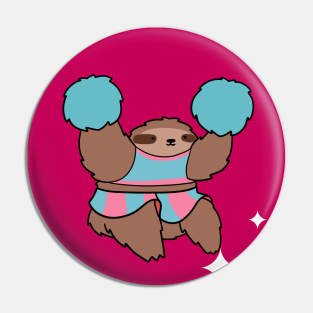 "Thinking of You" Cheerleader Sloth Pin