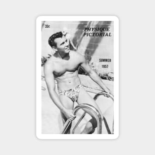 PHYSIQUE PICTORIAL - Vintage Physique Muscle Male Model Magazine Cover Magnet