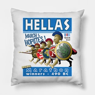 Hellas - Olympics 2024 - March of the Hoplites! Pillow