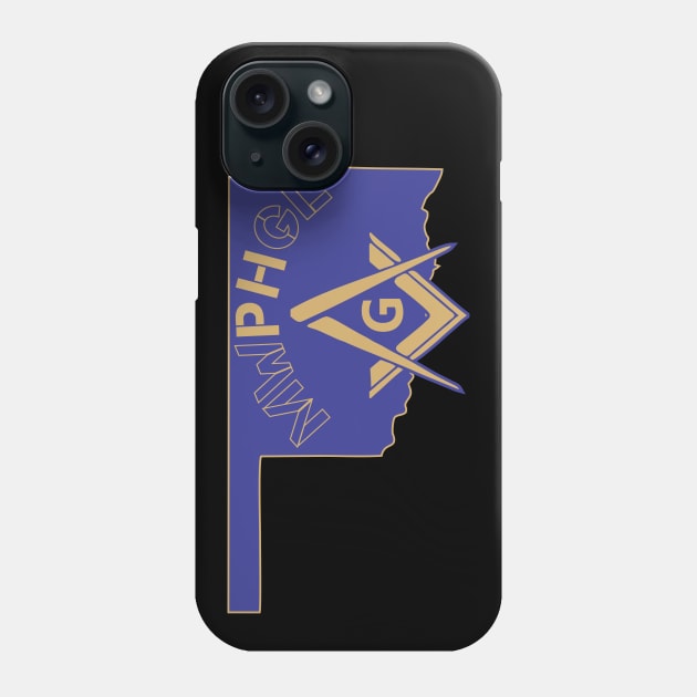 MWPHGLOK - Blue & Gold Phone Case by Brova1986