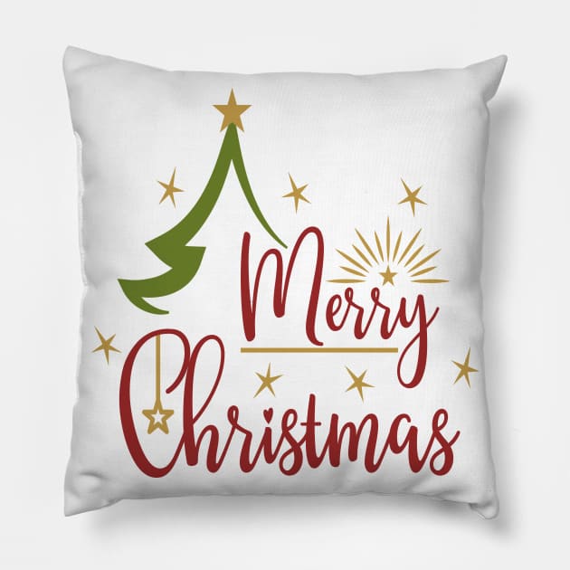 Merry Christmas Pillow by MichelAdam