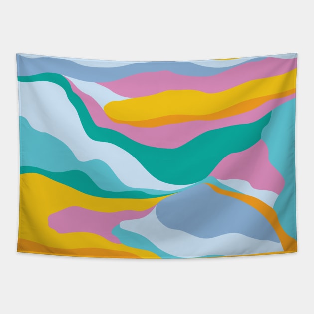 Dreamy Landscape / Colorful Abstraction Tapestry by matise