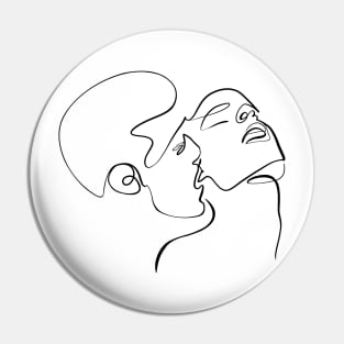 Back kiss Pin