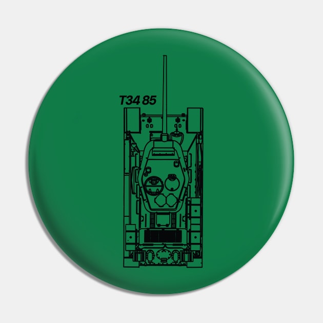 T34-85 Pin by Legacy Machines